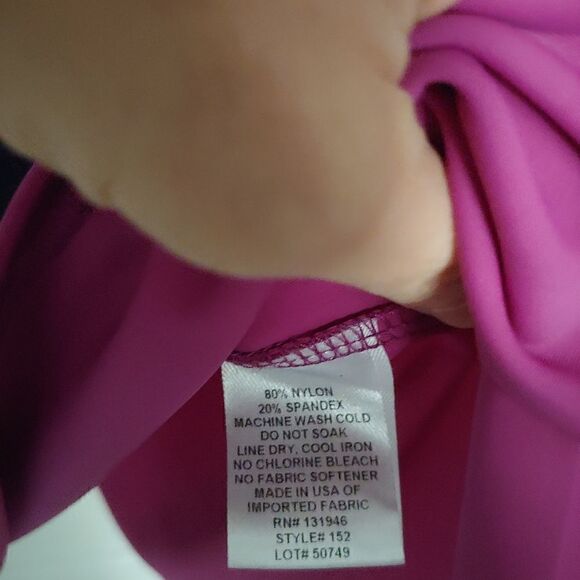 Jude Connally Color Block Perry Swing Dress 3/4 Sleeve Navy Fuschia Size XS - Picture 4 of 4